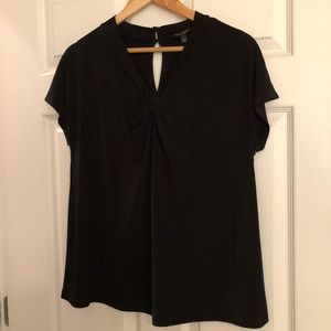 Black short sleeve banana republic top